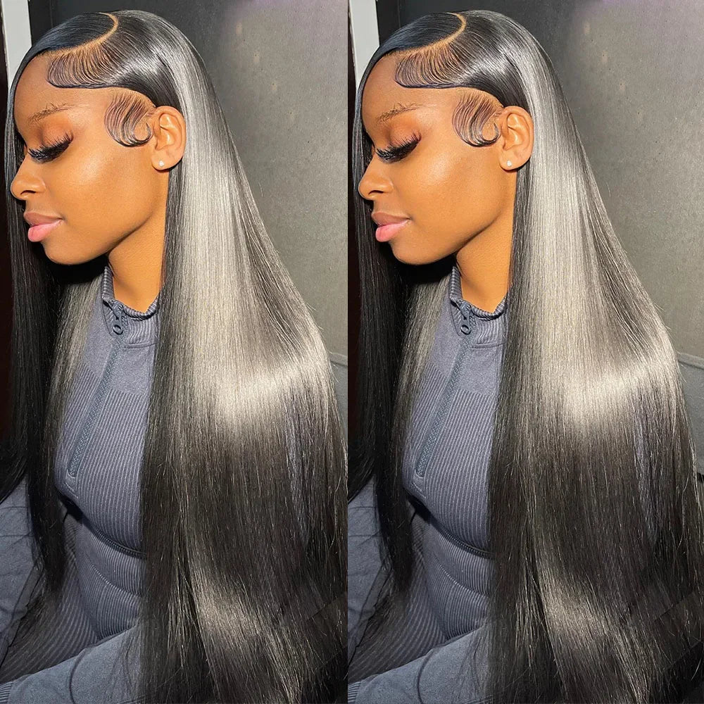 Glueless Wigs Human Hair Lace Frontal Wig Brazilian Straight Human Hair Wig HD 13X4 Lace Front Wig 4X4 Gluless Wig Ready To Wear